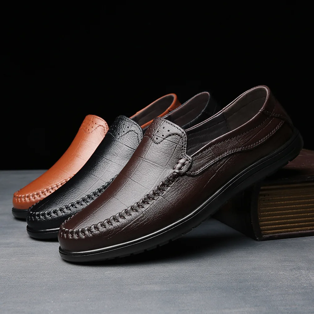 Spring And Summer Men's Driving Casual Shoes Handmade Small Leather Shoes Low Top Foot Covering Cowhide Surface Slip-on Flat Laz
Spring And Summer Men's Driving Casual Shoes Handmade Small Leather Shoes Low Top Foot Covering Cowhide Surface Slip-on Flat Laz