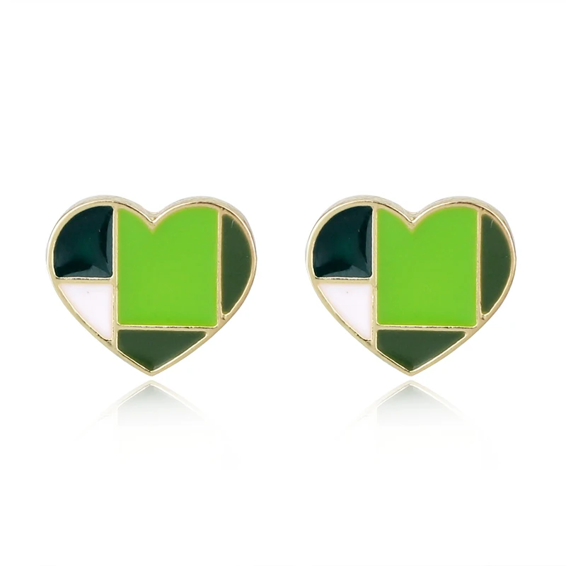 1Pair Korea Cute Splice Lattice Heart Small Stud Earrings For Women Girl Creative Trendy Colorful Geometric Love Earring Jewelry
1Pair Korea Cute Splice Lattice Heart Small Stud Earrings For Women Girl Creative Trendy Colorful Geometric Love Earring Jewelry