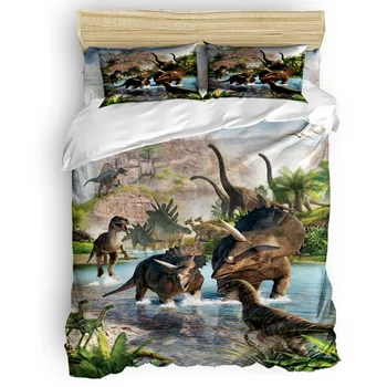 Jurassic Period Dinosaur Printing Custom Bedding Set 3D Digital Printing Christmas Bedding Set US KING QUEEN
Jurassic Period Dinosaur Printing Custom Bedding Set 3D Digital Printing Christmas Bedding Set US KING QUEEN
