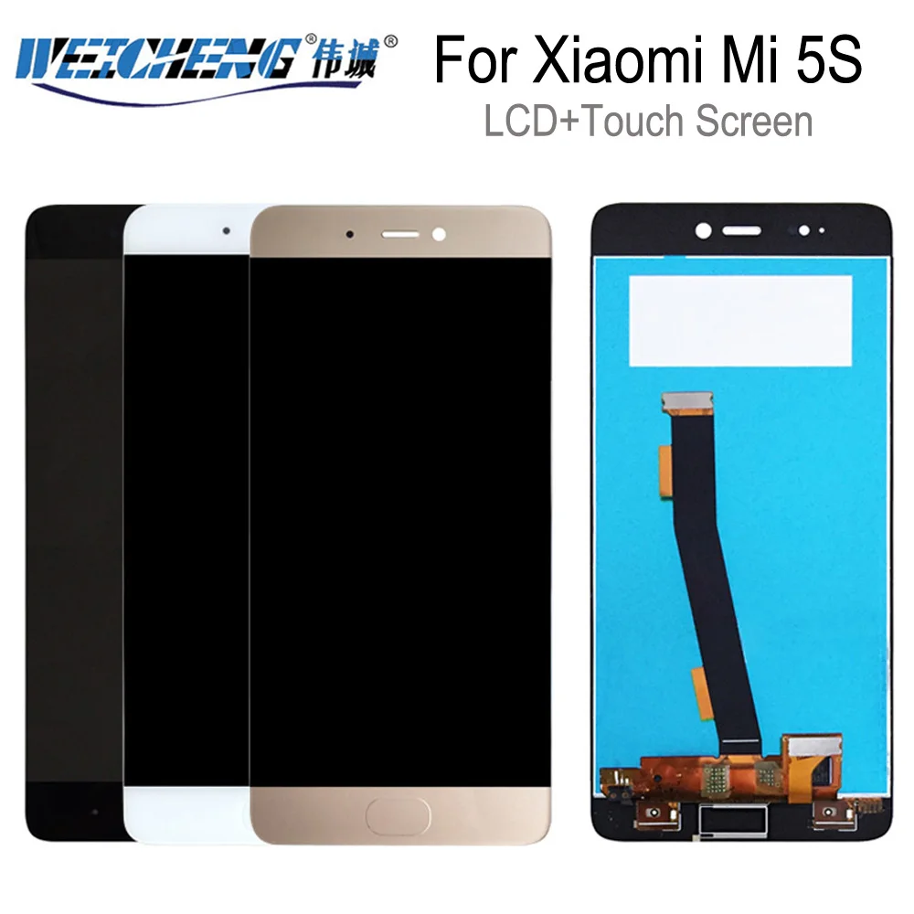 Для Xiaomi 5S Mi Mi5S ЖК-дисплей монитор + сенсорный экран дигитайзер Сенсорная панель
