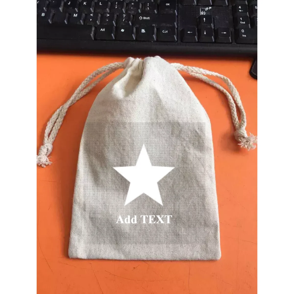 black cotton bag burlap pouch drawstring jute hessian bags