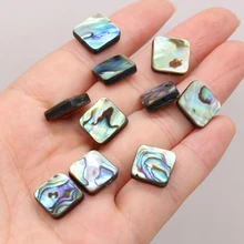 

Hot Wholesale4pcs Natural Abalone Shell Beads 12mm Square Shape Loose Beads Accessories for DIY Jewelry Necklace Bracelet Making