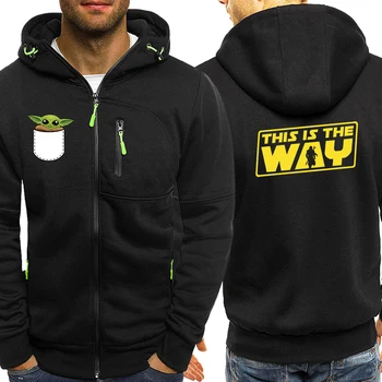 This Is The WAY Fashion Hoodies Men Sweatshirts Spring Winter 2020 New Zipper Baby Yoda Hooded Male Jackets
This Is The WAY Fashion Hoodies Men Sweatshirts Spring Winter 2020 New Zipper Baby Yoda Hooded Male Jackets