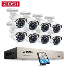 

ZOSI 8CH 5MP PoE Video Surveillance System with 2TB HDD,H.265+ 8CH 5MP NVR Security System 4pcs 5MP HD Outdoor PoE IP Cameras