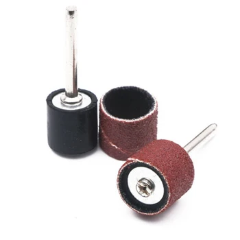 100pcs Sanding Drum Sleeves Mandrel 120 Grit Abrasive Rotary Tools Woodworking Polisher Sanding Drums