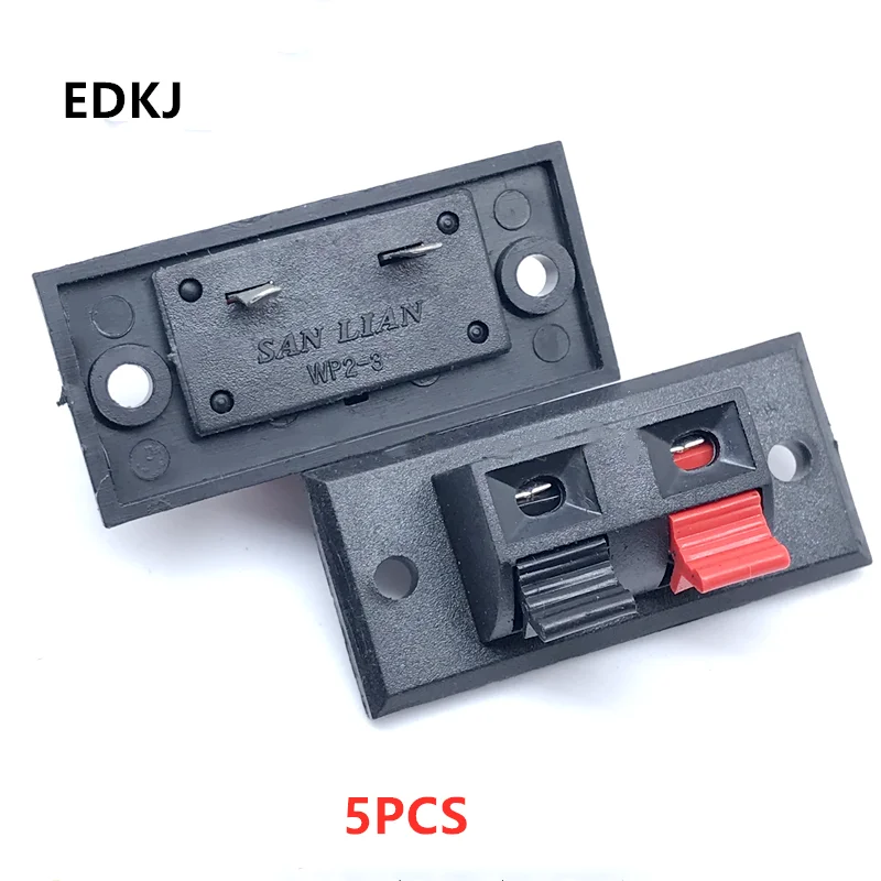 5pcs/lots 2 Positions Connector Terminal Push in Jack Spring Load Audio Speaker Terminals
5pcs/lots 2 Positions Connector Terminal Push in Jack Spring Load Audio Speaker Terminals