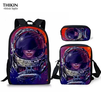 THIKIN Astronaut Outer Space Printing School Bags for Kids 3pc/set Primary Schoolbag Children Shoulder Bagpack Teenagers Satchel
THIKIN Astronaut Outer Space Printing School Bags for Kids 3pc/set Primary Schoolbag Children Shoulder Bagpack Teenagers Satchel