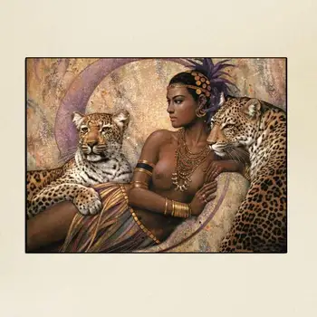 Unframed DIY Paint By Numbers Oil Painting On Canvas Girl With Two Leopards 40*50cm
Unframed DIY Paint By Numbers Oil Painting On Canvas Girl With Two Leopards 40*50cm