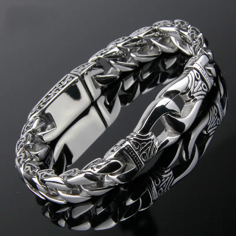 ZPAMS Mens Fashion Stainless Steel Bangles Bracelets Silver Color Vintage Charm Bracelets for Men 21cm Length Chain Bangles
ZPAMS Mens Fashion Stainless Steel Bangles Bracelets Silver Color Vintage Charm Bracelets for Men 21cm Length Chain Bangles