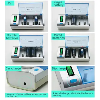 Universal LCD Smart Charger For 9V AA AAA C/D Ni-MH Ni-CD Rechargeable Battery C
Universal LCD Smart Charger For 9V AA AAA C/D Ni-MH Ni-CD Rechargeable Battery C