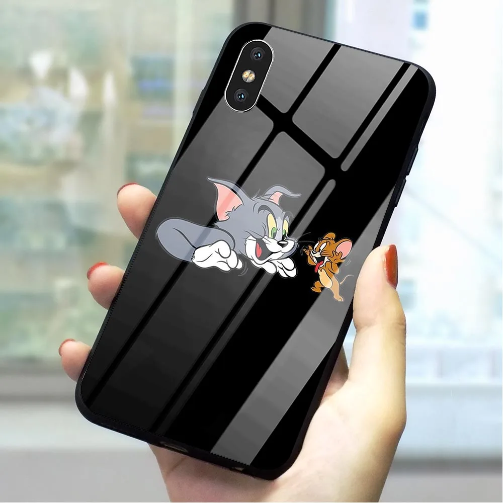 Tom Jerry Tempered Glass Phone Cover for iPhone 6 Case 7 XR X 8 Plus 5 6S 5S SE Xs Max Hybrid
Tom Jerry Tempered Glass Phone Cover for iPhone 6 Case 7 XR X 8 Plus 5 6S 5S SE Xs Max Hybrid