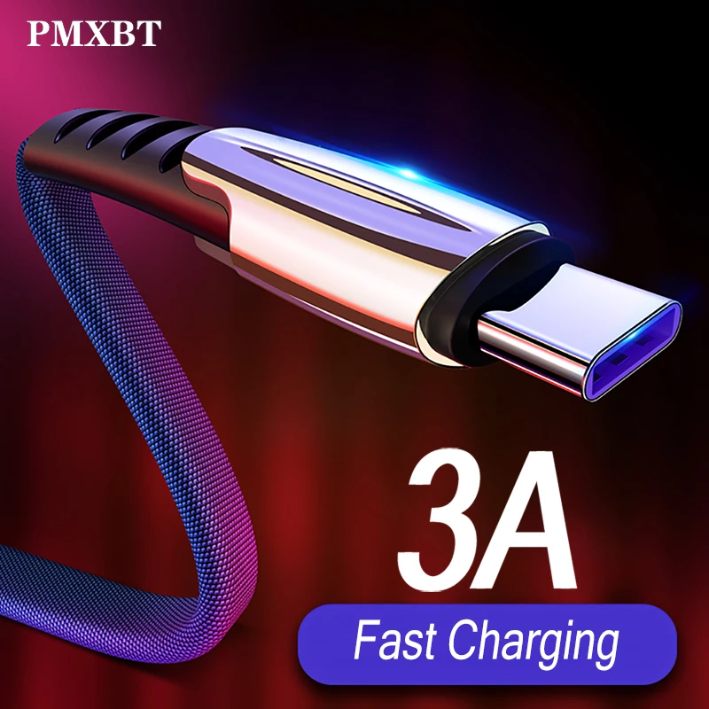 3A USB Type C Cable For Huawei P30 Pro P20 Lite 3.0 Fast Charging USB C Wire Data Cord For Samsung S9 S10 Type-C Phone Charger
3A USB Type C Cable For Huawei P30 Pro P20 Lite 3.0 Fast Charging USB C Wire Data Cord For Samsung S9 S10 Type-C Phone Charger