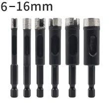 1PCS Dry Diamond Drill Bit Hex Shank Sintered Hole Opener Brazed Ceramic Tile 6mm To 16mm Electric Drill For Granite Marble 
1PCS Dry Diamond Drill Bit Hex Shank Sintered Hole Opener Brazed Ceramic Tile 6mm To 16mm Electric Drill For Granite Marble