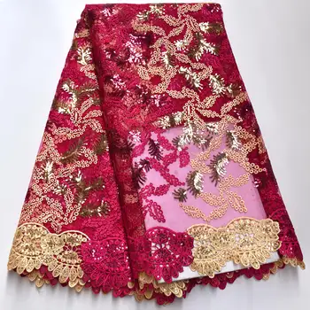 Hot selling French Net Lace Fabric with sequins Latest african guipure lace fabric with embroidery mv138
Hot selling French Net Lace Fabric with sequins Latest african guipure lace fabric with embroidery mv138