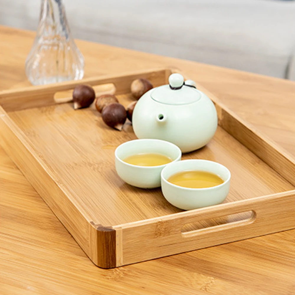 Kitchen Bamboo Tea Tray Small Tray Pallets Home Hotel Restaurant Tea Set Tray Fruit Baking Bamboo Tray Household Supplies
Kitchen Bamboo Tea Tray Small Tray Pallets Home Hotel Restaurant Tea Set Tray Fruit Baking Bamboo Tray Household Supplies
