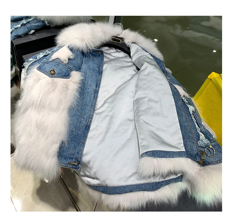 denim jacket with fur real fox fur star (29)