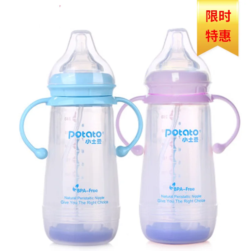 Small Potatoes Infant Glass Feeding Bottles Shatter-resistant Explosion-Proof Newborns Baby Wide Aperture with Handle Gb4670
Small Potatoes Infant Glass Feeding Bottles Shatter-resistant Explosion-Proof Newborns Baby Wide Aperture with Handle Gb4670