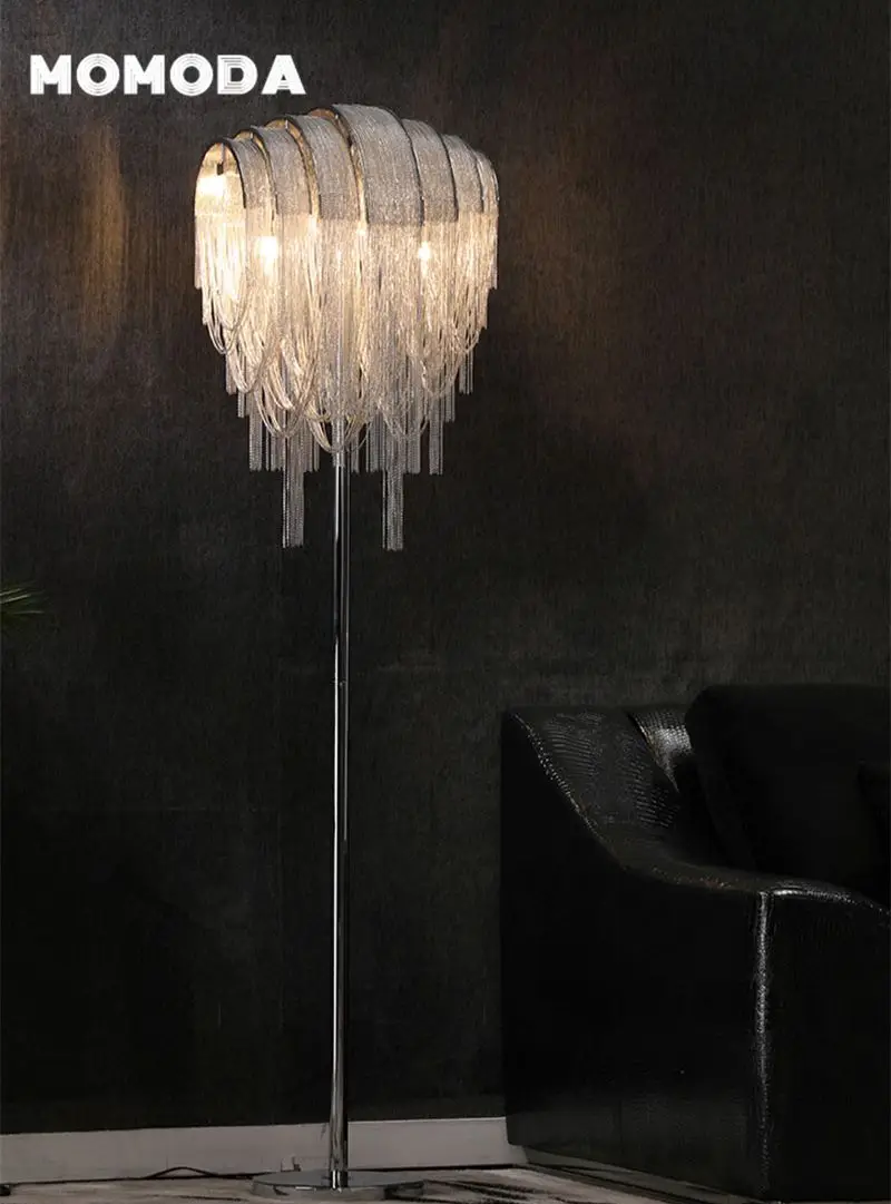 Luxury LED Floor Lamps Modern Tassel Aluminum Chain Metal Standing Lights Bedroom Living Room Kitchen Island Indoor Lighting
Luxury LED Floor Lamps Modern Tassel Aluminum Chain Metal Standing Lights Bedroom Living Room Kitchen Island Indoor Lighting