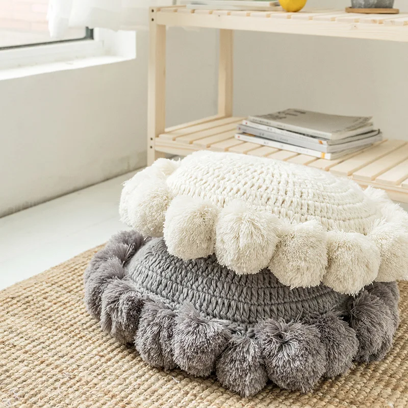 Creative Round Ball Pillow Nordic Design Handmade Wool Sofa Cushion Cushion Cushion Solid Color Home Decoration Pillow with Core
Creative Round Ball Pillow Nordic Design Handmade Wool Sofa Cushion Cushion Cushion Solid Color Home Decoration Pillow with Core