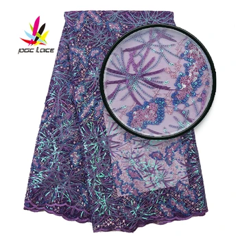 Sequence Fabric High Quality African Nigerian Mesh Net Lace Purple Color Sequins Lace Fabrics for Bridal Materials Lace XZ2969B
Sequence Fabric High Quality African Nigerian Mesh Net Lace Purple Color Sequins Lace Fabrics for Bridal Materials Lace XZ2969B