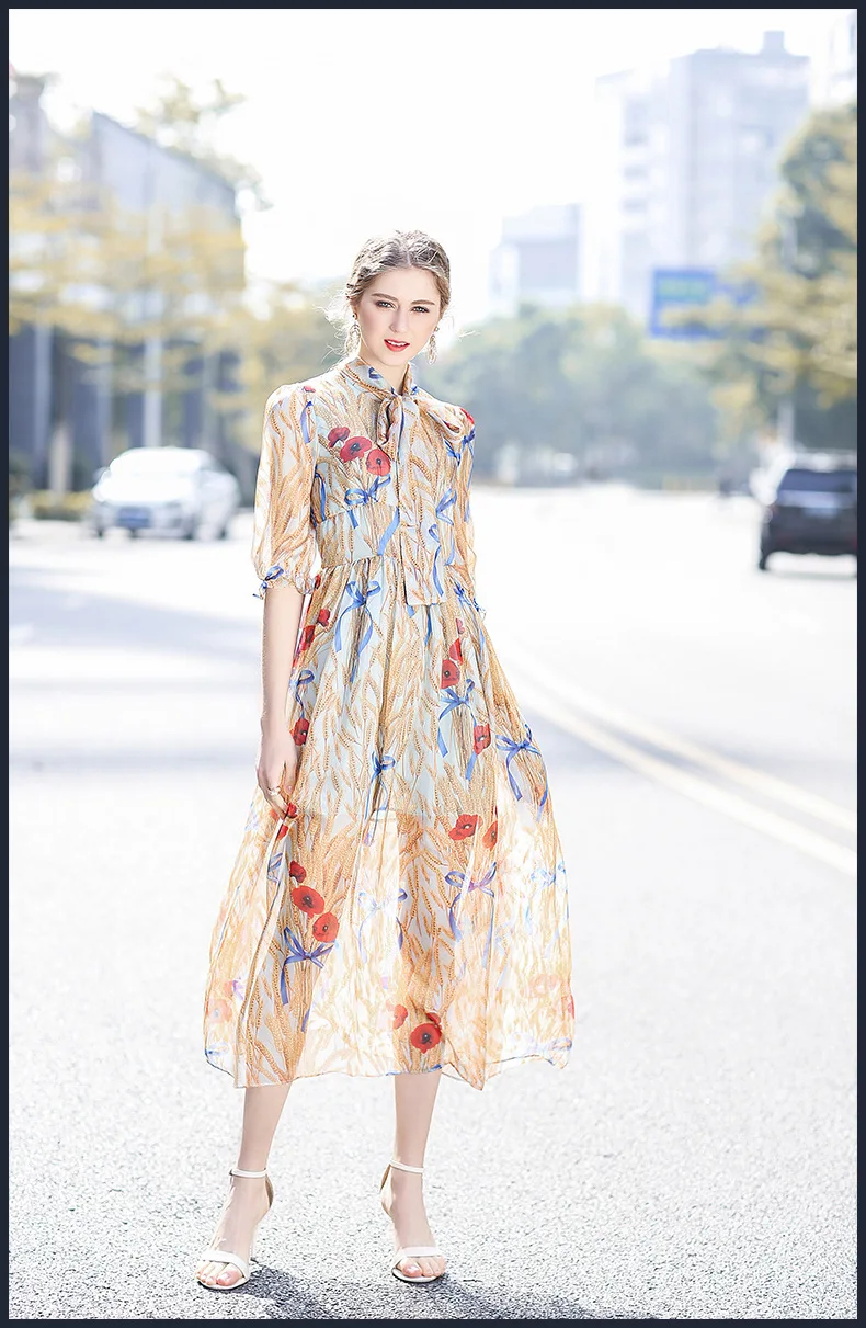 2020 Spring Summer Women's Long Dress Chiffon Print Maxi Dress Elegant Party Dresses For Women Sexy Vestidos H8618003
2020 Spring Summer Women's Long Dress Chiffon Print Maxi Dress Elegant Party Dresses For Women Sexy Vestidos H8618003