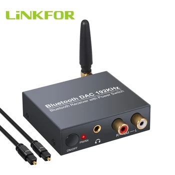 LiNKFOR 192kHz Bluetooth DAC Converter Digital to Analog Audio Converter Bluetooth to L/R RCA 3.5mm Power ON/OFF Button DAC 
LiNKFOR 192kHz Bluetooth DAC Converter Digital to Analog Audio Converter Bluetooth to L/R RCA 3.5mm Power ON/OFF Button DAC
