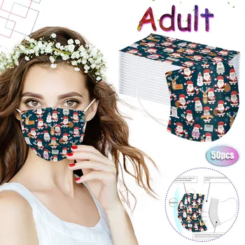 Adult Christmas Cartoon FaceMasks Breathable Disposable Mouth Mask Non-woven Three layer Protective Masks Ear hook маска
Adult Christmas Cartoon FaceMasks Breathable Disposable Mouth Mask Non-woven Three layer Protective Masks Ear hook маска
