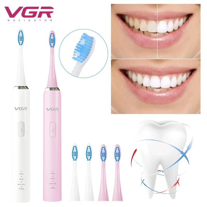 VGR Magnetic levitation Sonic Electric Toothbrush Smart Tooth Brush Ultrasonic Automatic Fast Rechargeable Adult Waterproof
VGR Magnetic levitation Sonic Electric Toothbrush Smart Tooth Brush Ultrasonic Automatic Fast Rechargeable Adult Waterproof