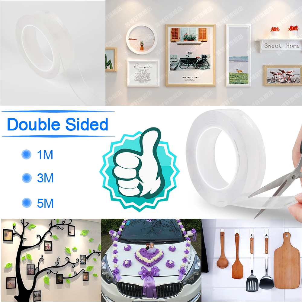 Reusable Washi Tape Adhesive Nano Traceless Tape Removable Sticker Washable Adhesive Loop Disks Tie Glue Gadget with 1/2/3/5m
Reusable Washi Tape Adhesive Nano Traceless Tape Removable Sticker Washable Adhesive Loop Disks Tie Glue Gadget with 1/2/3/5m
