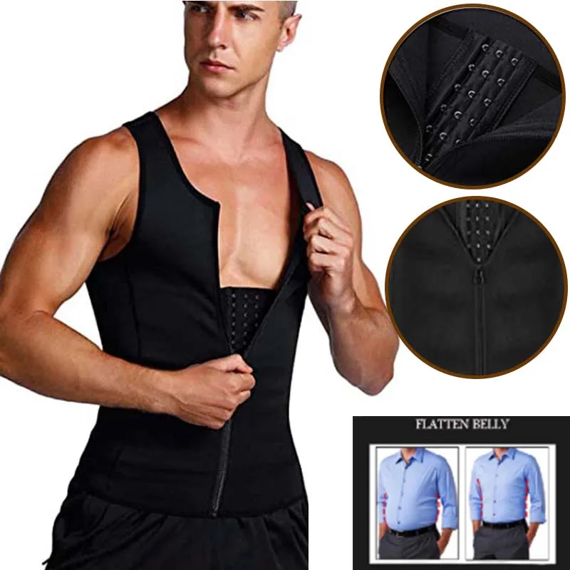 Men Shaper Vest Waist Trainer Corset Modeling Tape Tummy Control Slimming Underwear Fitness Gym Sweat Tank Tops Zipper Shapewear
Men Shaper Vest Waist Trainer Corset Modeling Tape Tummy Control Slimming Underwear Fitness Gym Sweat Tank Tops Zipper Shapewear