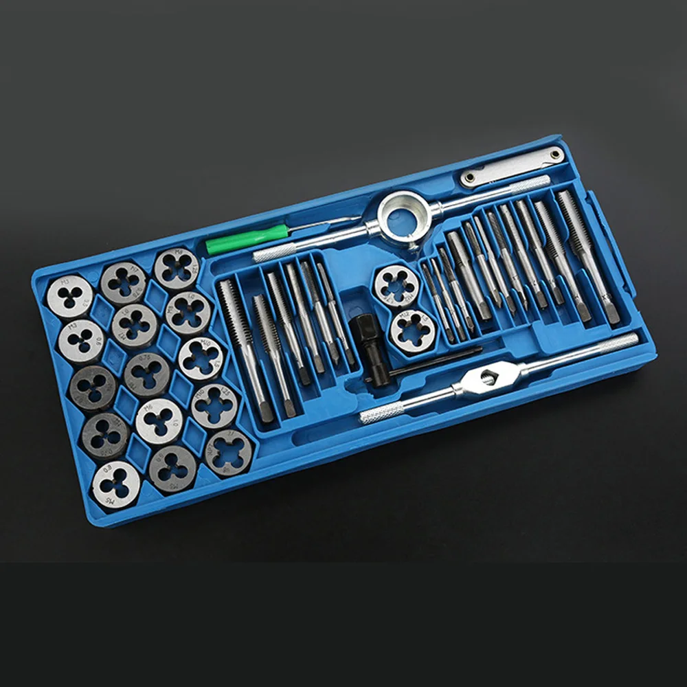 40Pcs M3-M12 Manual Screw Thread Metric Plugs Taps Wrench Die Wrench Tap Set Cleaning Re-Threading Mild Steel
40Pcs M3-M12 Manual Screw Thread Metric Plugs Taps Wrench Die Wrench Tap Set Cleaning Re-Threading Mild Steel