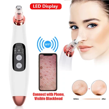 Visual Blackhead Remover Vacuum with Camera Wifi HD Pore Cleaner Vacuum Ance Pimple Removal LCD Black Head Remover Cleaner
Visual Blackhead Remover Vacuum with Camera Wifi HD Pore Cleaner Vacuum Ance Pimple Removal LCD Black Head Remover Cleaner