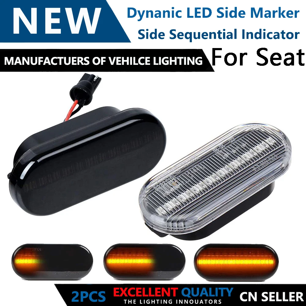 Dynamic LED Side Marker Signal Light Indicator Lamp For SEAT Leon 1M Ibiza 6L Toledo Exeo Cordoba Built Arosa Altea Alhambra
Dynamic LED Side Marker Signal Light Indicator Lamp For SEAT Leon 1M Ibiza 6L Toledo Exeo Cordoba Built Arosa Altea Alhambra