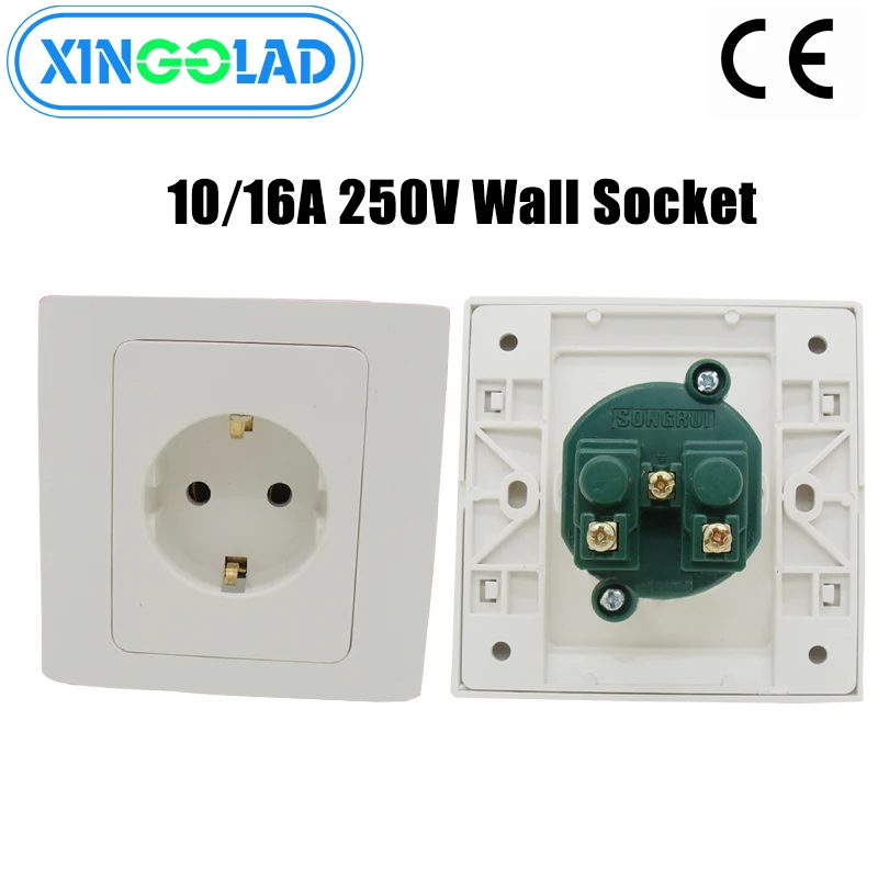 Schuko EU Plug 16A 250V Surface Wall Socket Mounted Power Electrical Outlet Standard Grounded Flame Retardant PC Panel 86mm*86mm
Schuko EU Plug 16A 250V Surface Wall Socket Mounted Power Electrical Outlet Standard Grounded Flame Retardant PC Panel 86mm*86mm