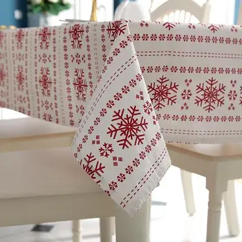 40 New Year Tablecloth Red Snowflakes Christmas Pattern Table Cloth Wedding Decoration Banquet Washable Table Cover Textiles
40 New Year Tablecloth Red Snowflakes Christmas Pattern Table Cloth Wedding Decoration Banquet Washable Table Cover Textiles