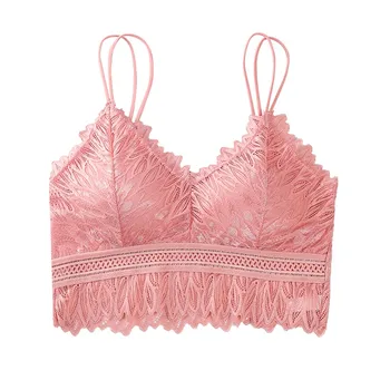 Women Underwear Strapless Lace Beautiful Back Sexy Lingerie Push Up Wireless Lace Bra Removable Bralette Chest Pad
Women Underwear Strapless Lace Beautiful Back Sexy Lingerie Push Up Wireless Lace Bra Removable Bralette Chest Pad