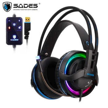 SADES Diablo PC Gaming Headset RGB Headset Realtek Effect Surround Sound Headphone USB Computer Game Headset Headphones
SADES Diablo PC Gaming Headset RGB Headset Realtek Effect Surround Sound Headphone USB Computer Game Headset Headphones