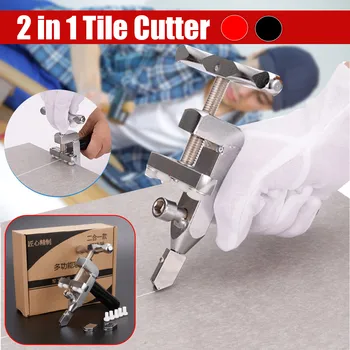 Professional 2-in-1 Glass Tile Cutter High-strength Portable Opener Diamond Cutting Opener Breaker Glass Cutting Tools 
Professional 2-in-1 Glass Tile Cutter High-strength Portable Opener Diamond Cutting Opener Breaker Glass Cutting Tools