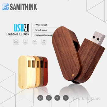Natural Wooden Swivel USB Flash Drive High Speed USB 2.0 Flash Pen Drive Custom Gift USB Sticl Flash Memory Disk 64GB 32GB 16GB
Natural Wooden Swivel USB Flash Drive High Speed USB 2.0 Flash Pen Drive Custom Gift USB Sticl Flash Memory Disk 64GB 32GB 16GB