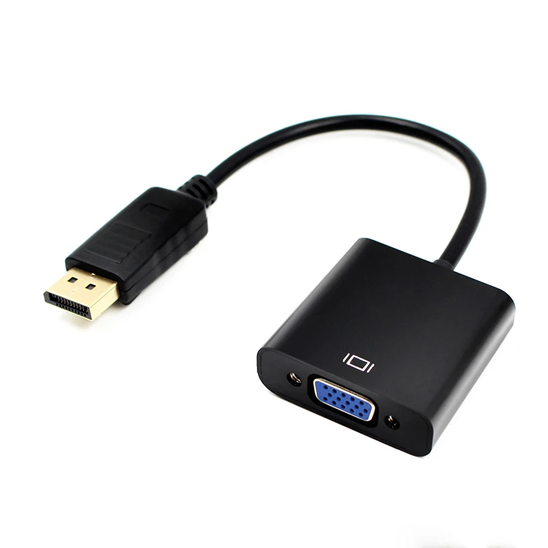 5pcs DisplayPort DP to VGA Adapter Converter Cable Male to Female for PC Computer Laptop HDTV Monitor Projector
