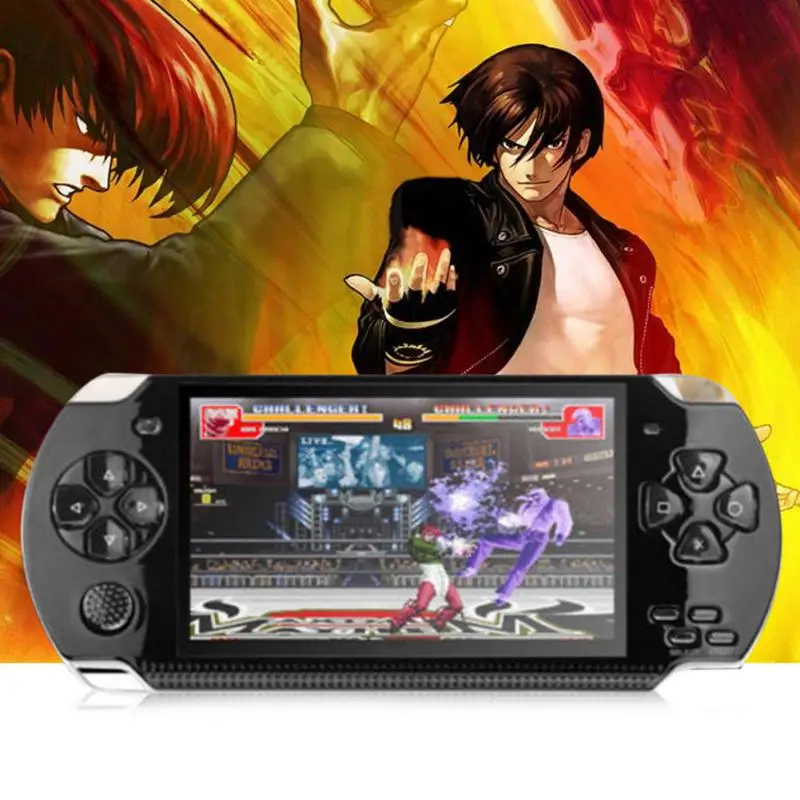 4.3 inch HD screen game console 8GB Memory portable video game handheld game Player For The King of fighters Kids game
4.3 inch HD screen game console 8GB Memory portable video game handheld game Player For The King of fighters Kids game