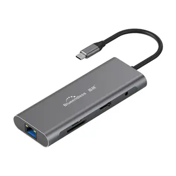 USB C For Hdmi VGA Ethernet Adapter Multi-function Hub 4K HD USB 3.0 Hub 9-in-1 Docking Station
USB C For Hdmi VGA Ethernet Adapter Multi-function Hub 4K HD USB 3.0 Hub 9-in-1 Docking Station