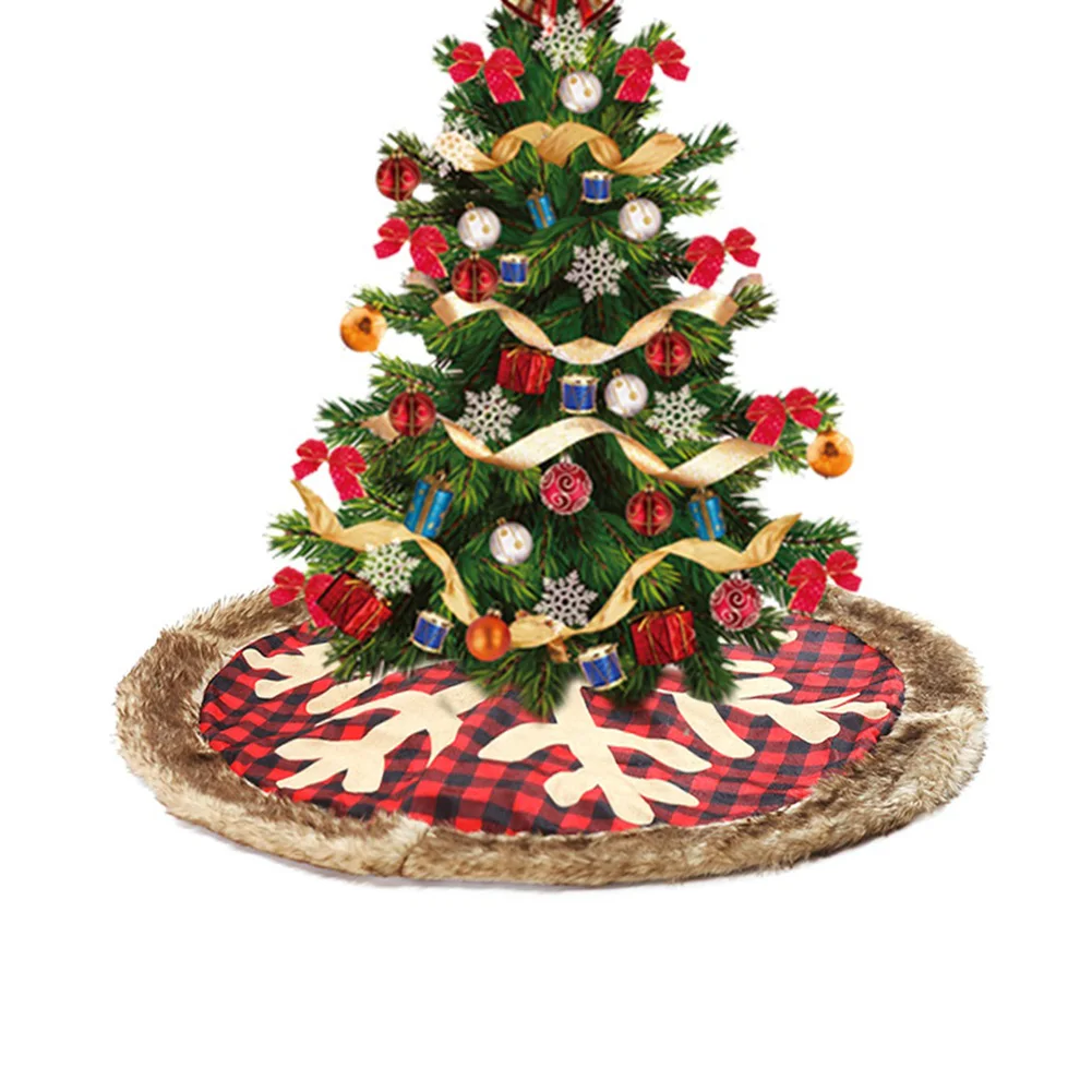 Plaid Snowflake Christmas Tree Skirt Tree Mat for Holiday Party Home Decorations DTT88
Plaid Snowflake Christmas Tree Skirt Tree Mat for Holiday Party Home Decorations DTT88