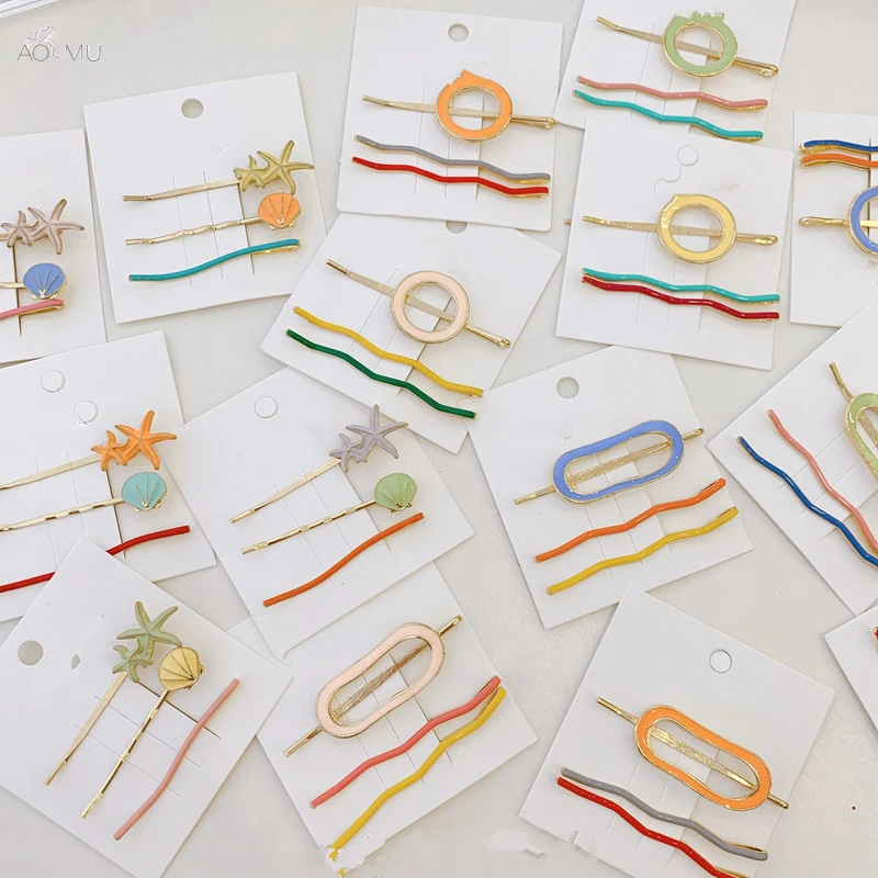 AOMU 1Set New Beach Style Starfish Shell Hair Clips Irregular Hollow Colorful Round Hairpins For Women Girls Barrettes Hair Acc
AOMU 1Set New Beach Style Starfish Shell Hair Clips Irregular Hollow Colorful Round Hairpins For Women Girls Barrettes Hair Acc