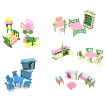 New Arrival 1Set Simulation Miniature Wooden Furniture Toys DollHouse Furniture Set Dolls Baby Room For Kids Play Toy Furniture
New Arrival 1Set Simulation Miniature Wooden Furniture Toys DollHouse Furniture Set Dolls Baby Room For Kids Play Toy Furniture