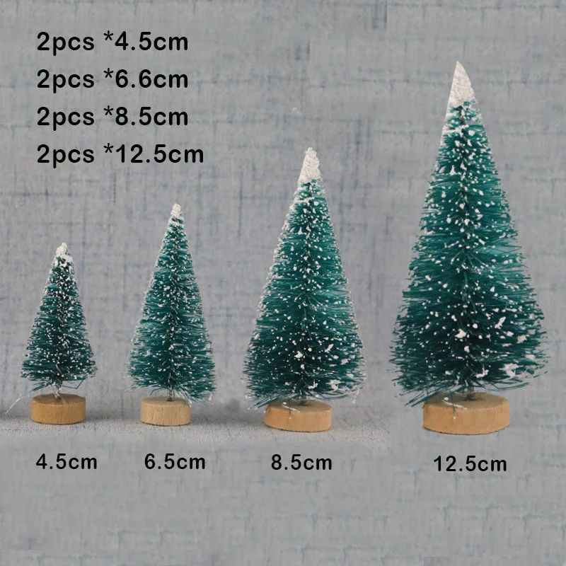 8pcs Mini Christmas Tree Sisal Silk Cedar Decoration Small Christmas Tree Fake Pine Tree Santa Snow Frost Village House
8pcs Mini Christmas Tree Sisal Silk Cedar Decoration Small Christmas Tree Fake Pine Tree Santa Snow Frost Village House