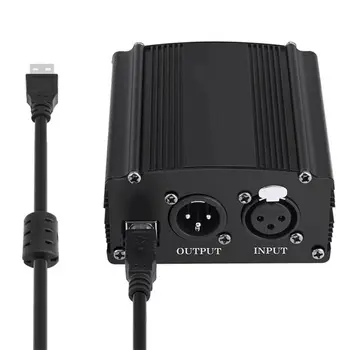 Portable 1 Channel 48V USB Phantom Power USB Cable XLR 3Pin Microphone Cable for Any Condenser Microphones Accessories G6DC
Portable 1 Channel 48V USB Phantom Power USB Cable XLR 3Pin Microphone Cable for Any Condenser Microphones Accessories G6DC