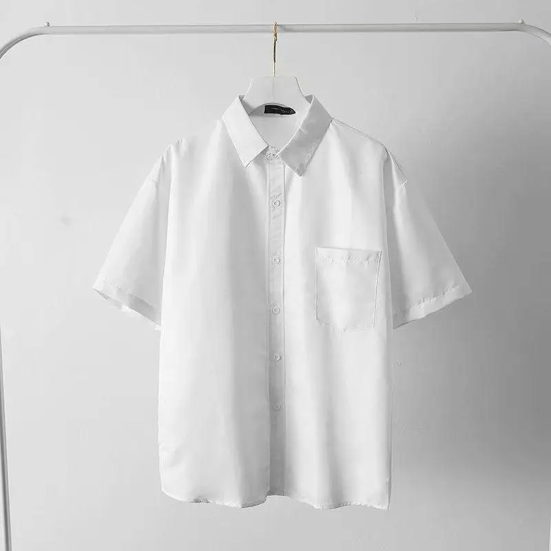 White shirt men's trend handsome short-sleeved ins style Japanese loose casual summer pocket shirt
White shirt men's trend handsome short-sleeved ins style Japanese loose casual summer pocket shirt