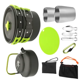 1 Set Lightweight Durable Professional Convenient Portable Cookware Set Picnic Hiking Camping
1 Set Lightweight Durable Professional Convenient Portable Cookware Set Picnic Hiking Camping