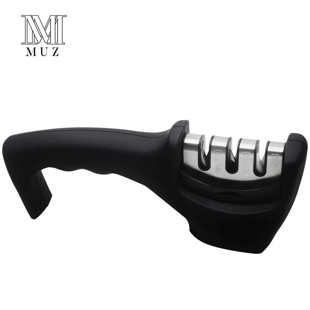 3-Stage Manual Knife Sharpener for Straight Knives Grinder Diamond Coated Wheel System Sharpening Dull Knives Tool Quickly Safe
3-Stage Manual Knife Sharpener for Straight Knives Grinder Diamond Coated Wheel System Sharpening Dull Knives Tool Quickly Safe